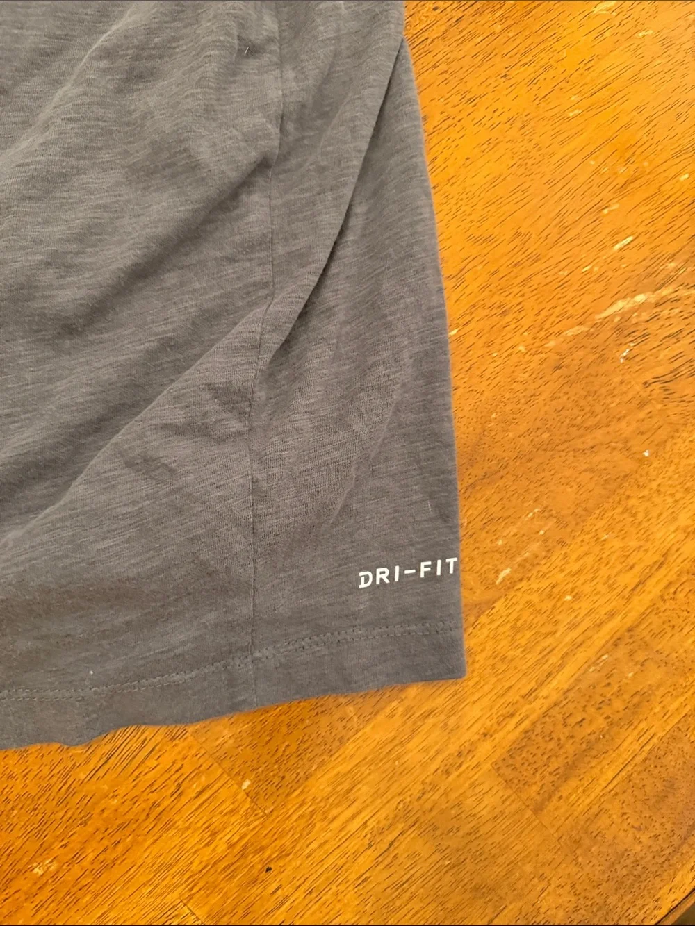 Nike Gray Short-Sleeve Tee with Red Swoosh and White Logo xxl